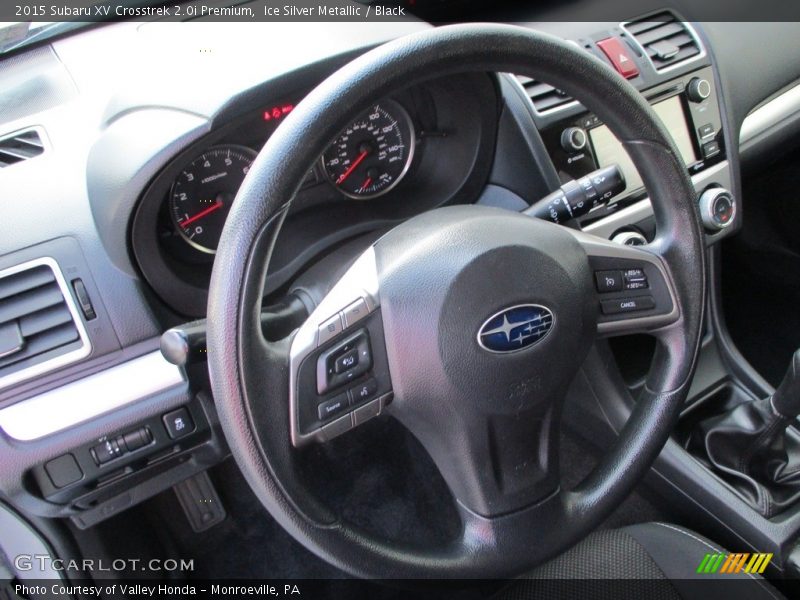 Ice Silver Metallic / Black 2015 Subaru XV Crosstrek 2.0i Premium