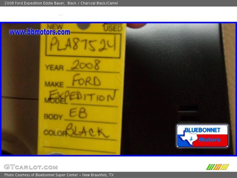 Black / Charcoal Black/Camel 2008 Ford Expedition Eddie Bauer