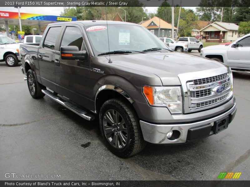 Sterling Gray Metallic / Steel Gray 2013 Ford F150 XLT SuperCrew