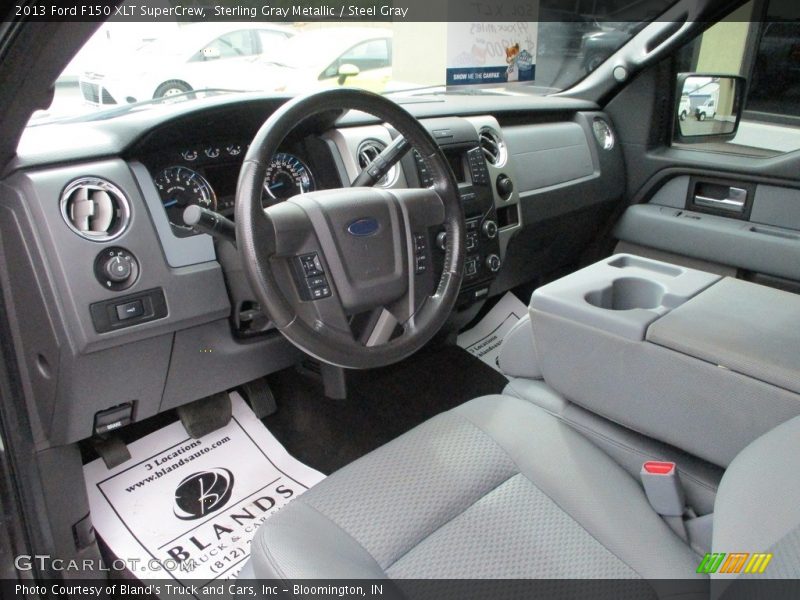 Sterling Gray Metallic / Steel Gray 2013 Ford F150 XLT SuperCrew