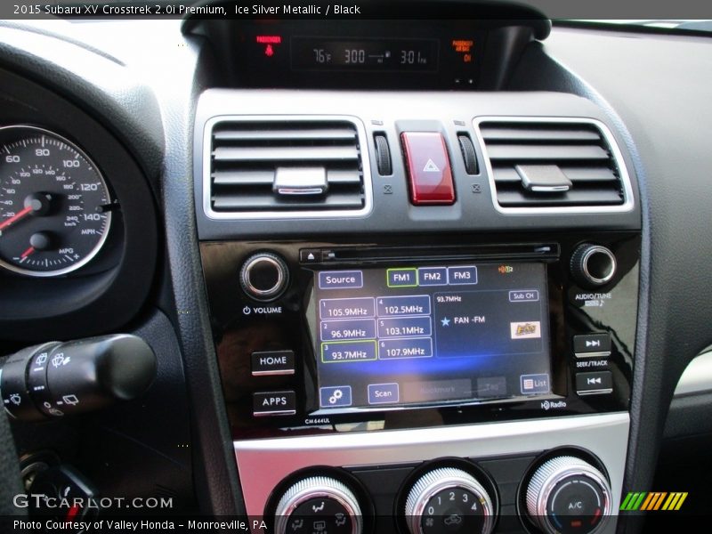 Ice Silver Metallic / Black 2015 Subaru XV Crosstrek 2.0i Premium