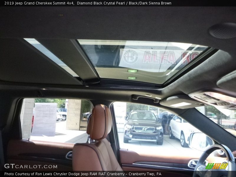 Diamond Black Crystal Pearl / Black/Dark Sienna Brown 2019 Jeep Grand Cherokee Summit 4x4