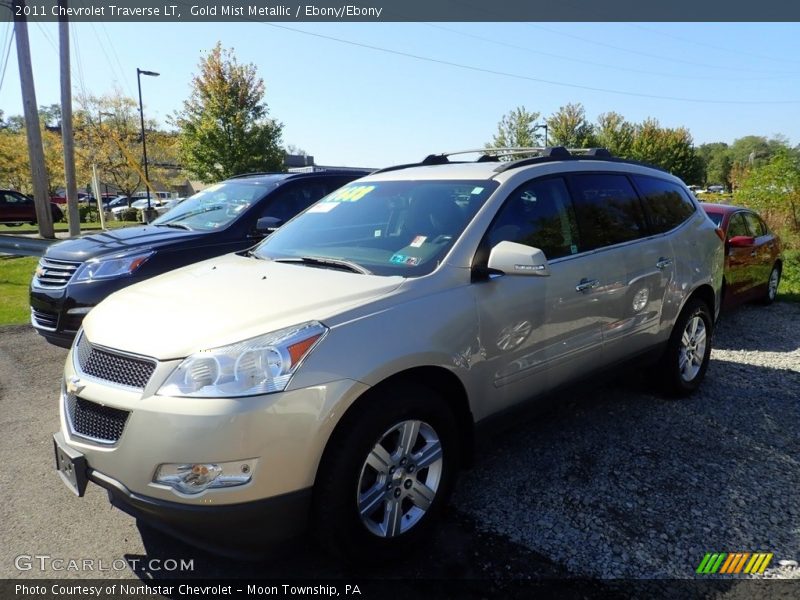 Gold Mist Metallic / Ebony/Ebony 2011 Chevrolet Traverse LT