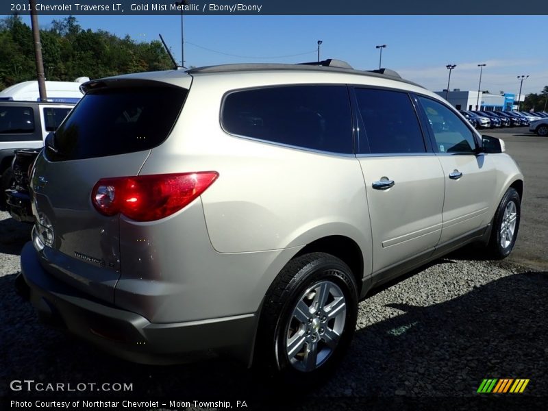Gold Mist Metallic / Ebony/Ebony 2011 Chevrolet Traverse LT