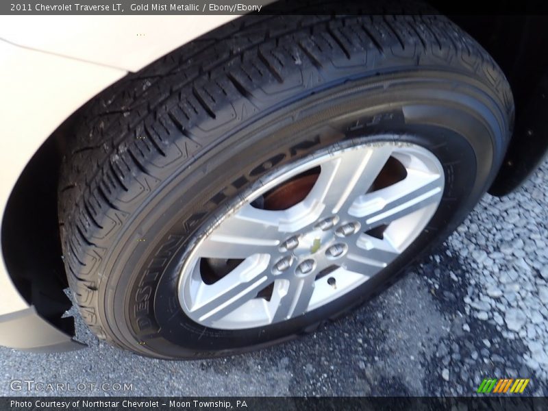 Gold Mist Metallic / Ebony/Ebony 2011 Chevrolet Traverse LT