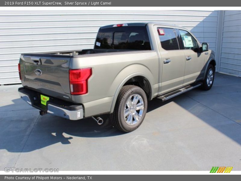 Silver Spruce / Light Camel 2019 Ford F150 XLT SuperCrew