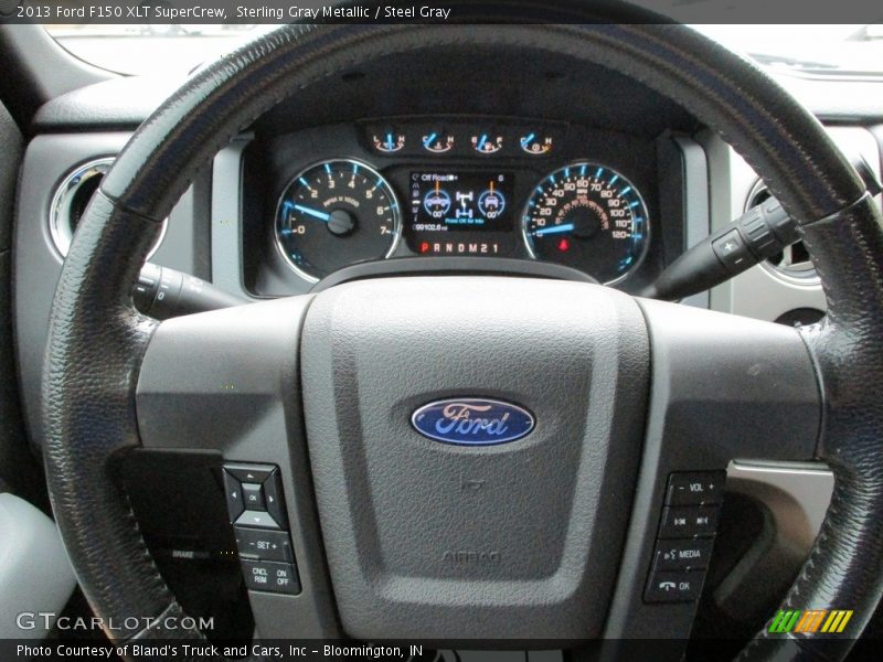 Sterling Gray Metallic / Steel Gray 2013 Ford F150 XLT SuperCrew