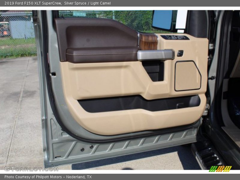 Silver Spruce / Light Camel 2019 Ford F150 XLT SuperCrew