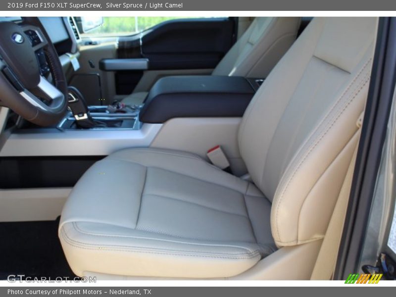 Silver Spruce / Light Camel 2019 Ford F150 XLT SuperCrew