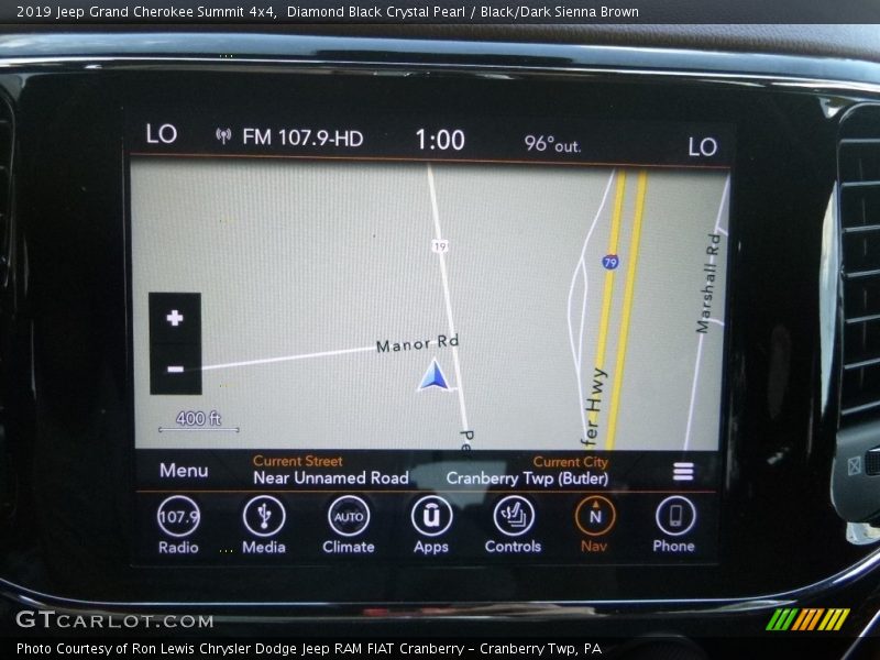 Diamond Black Crystal Pearl / Black/Dark Sienna Brown 2019 Jeep Grand Cherokee Summit 4x4