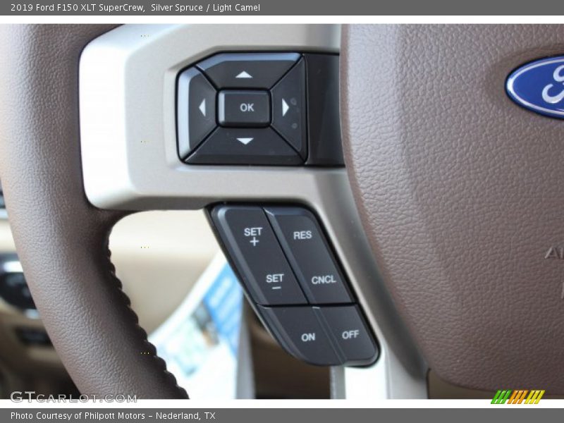 Silver Spruce / Light Camel 2019 Ford F150 XLT SuperCrew