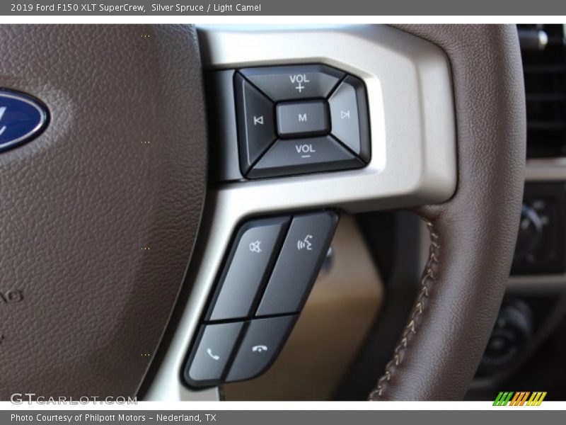 Silver Spruce / Light Camel 2019 Ford F150 XLT SuperCrew