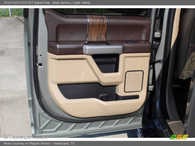 Silver Spruce / Light Camel 2019 Ford F150 XLT SuperCrew