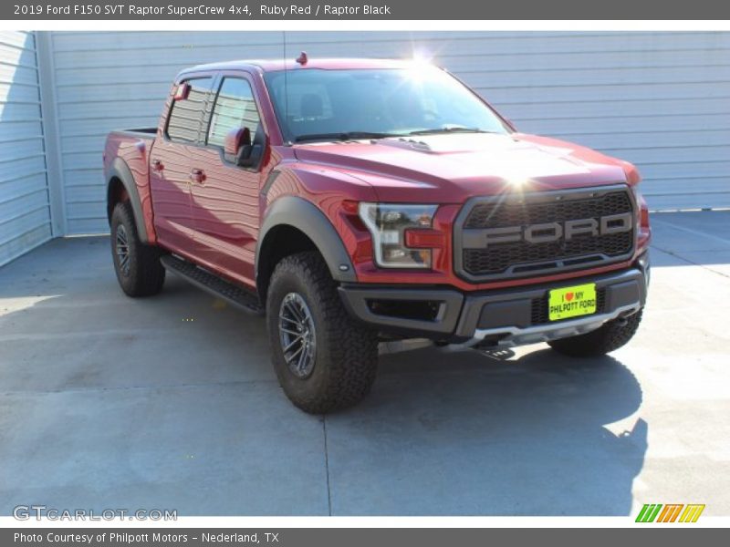 Ruby Red / Raptor Black 2019 Ford F150 SVT Raptor SuperCrew 4x4