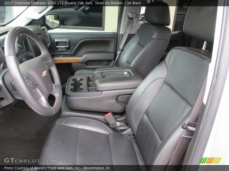 Silver Ice Metallic / Jet Black 2017 Chevrolet Silverado 1500 LTZ Double Cab 4x4