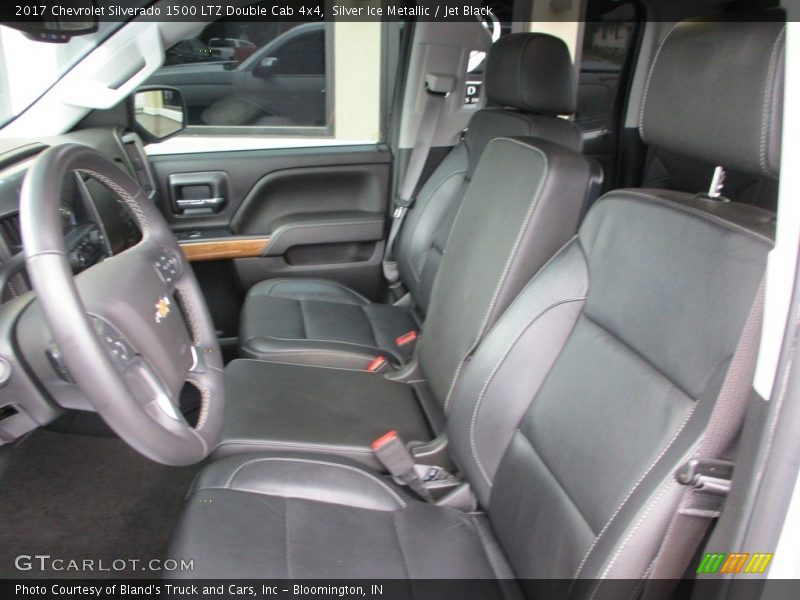 Silver Ice Metallic / Jet Black 2017 Chevrolet Silverado 1500 LTZ Double Cab 4x4