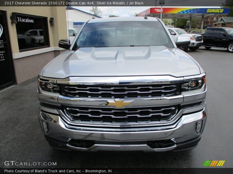 Silver Ice Metallic / Jet Black 2017 Chevrolet Silverado 1500 LTZ Double Cab 4x4