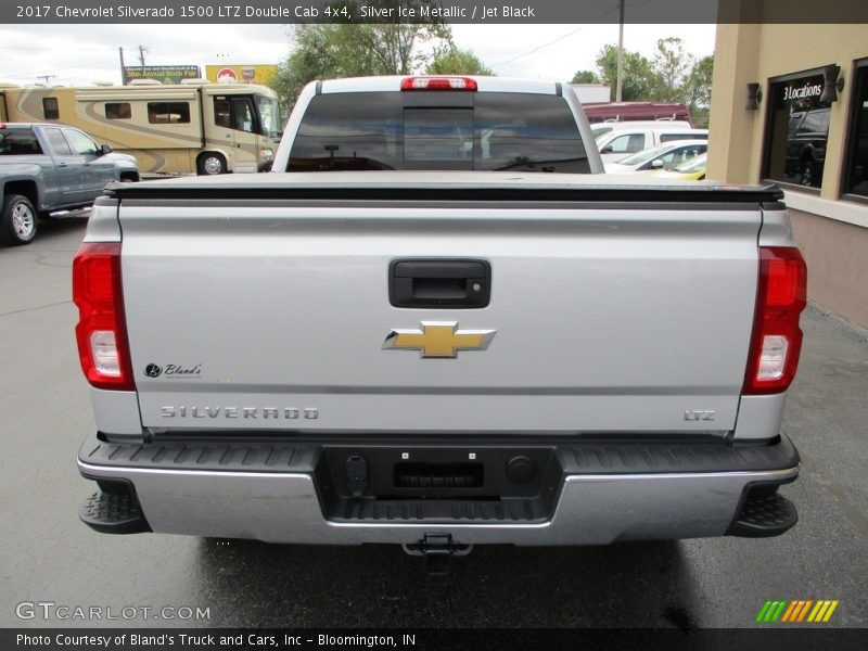 Silver Ice Metallic / Jet Black 2017 Chevrolet Silverado 1500 LTZ Double Cab 4x4