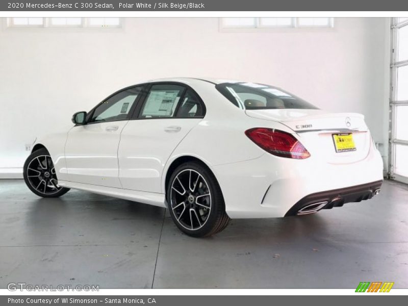 Polar White / Silk Beige/Black 2020 Mercedes-Benz C 300 Sedan