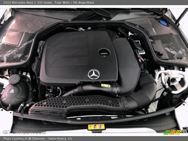 Polar White / Silk Beige/Black 2020 Mercedes-Benz C 300 Sedan