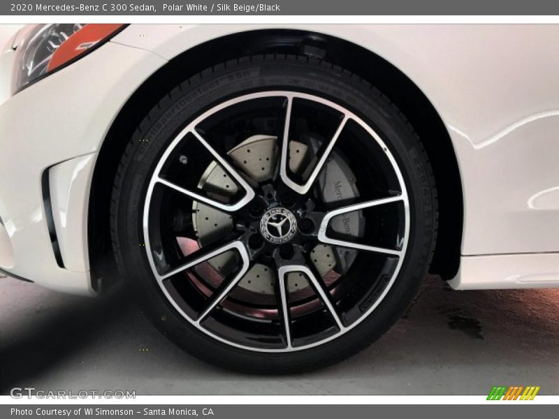 Polar White / Silk Beige/Black 2020 Mercedes-Benz C 300 Sedan