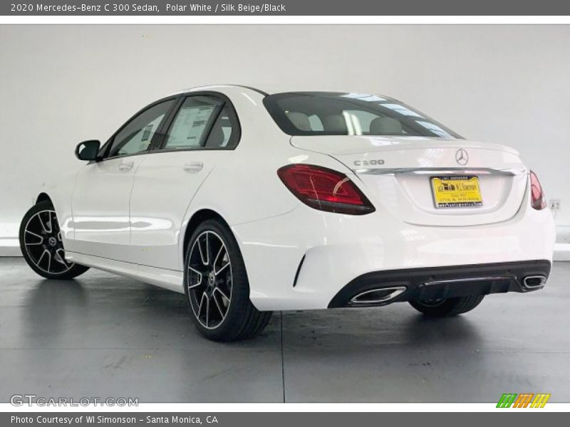Polar White / Silk Beige/Black 2020 Mercedes-Benz C 300 Sedan