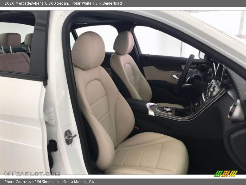 Polar White / Silk Beige/Black 2020 Mercedes-Benz C 300 Sedan