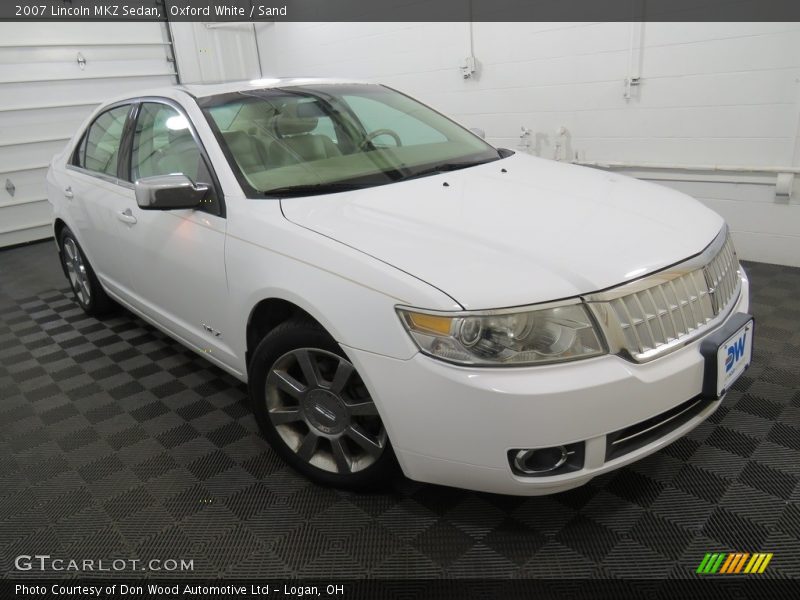 Oxford White / Sand 2007 Lincoln MKZ Sedan