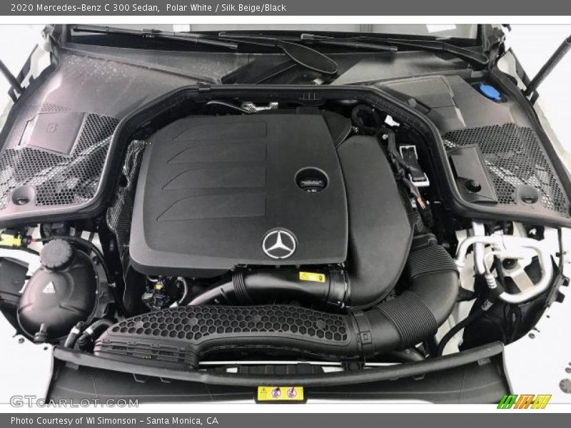 Polar White / Silk Beige/Black 2020 Mercedes-Benz C 300 Sedan