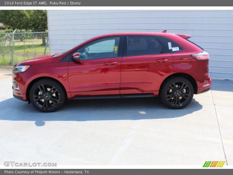 Ruby Red / Ebony 2019 Ford Edge ST AWD