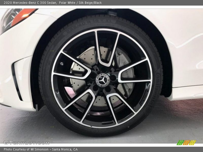 Polar White / Silk Beige/Black 2020 Mercedes-Benz C 300 Sedan