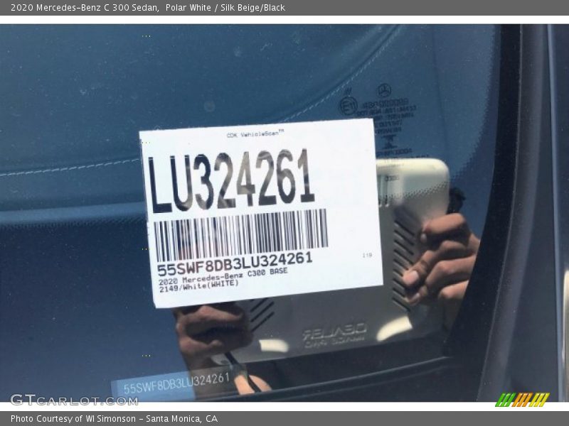Polar White / Silk Beige/Black 2020 Mercedes-Benz C 300 Sedan