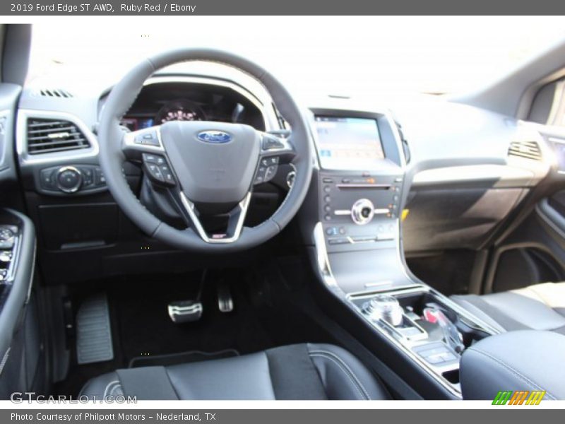Ruby Red / Ebony 2019 Ford Edge ST AWD