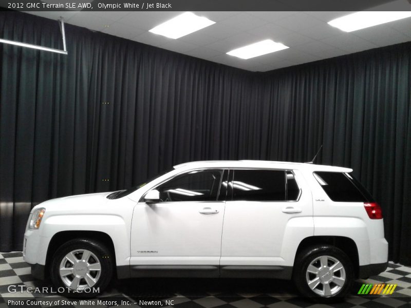Olympic White / Jet Black 2012 GMC Terrain SLE AWD