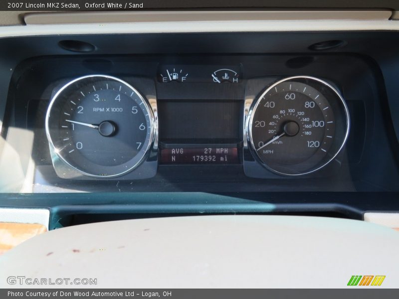 Oxford White / Sand 2007 Lincoln MKZ Sedan