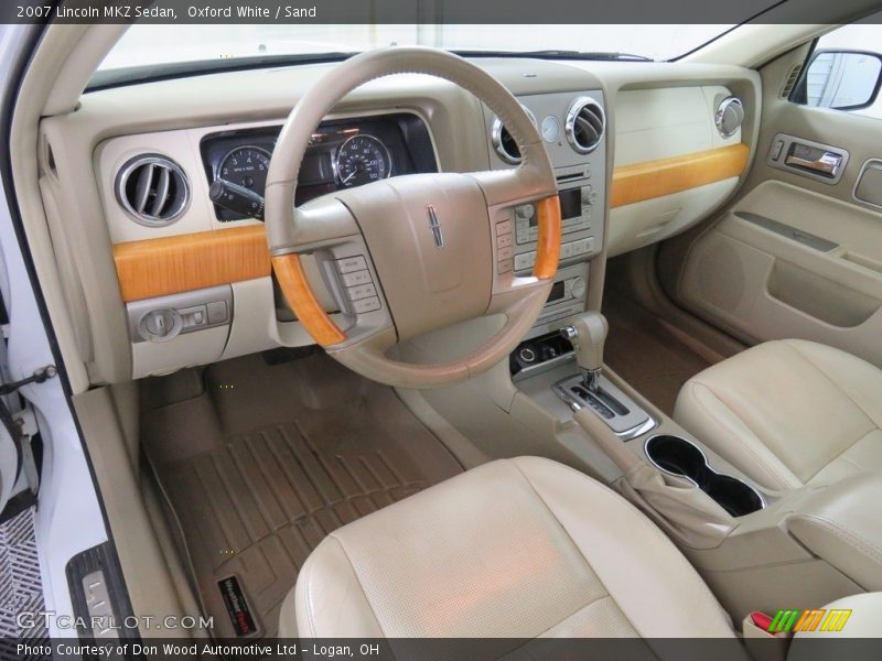 Oxford White / Sand 2007 Lincoln MKZ Sedan