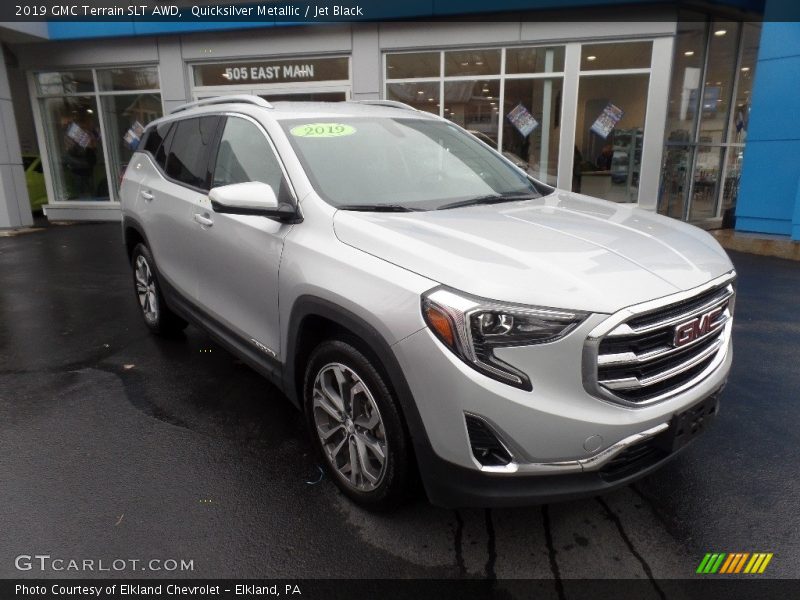 Quicksilver Metallic / Jet Black 2019 GMC Terrain SLT AWD