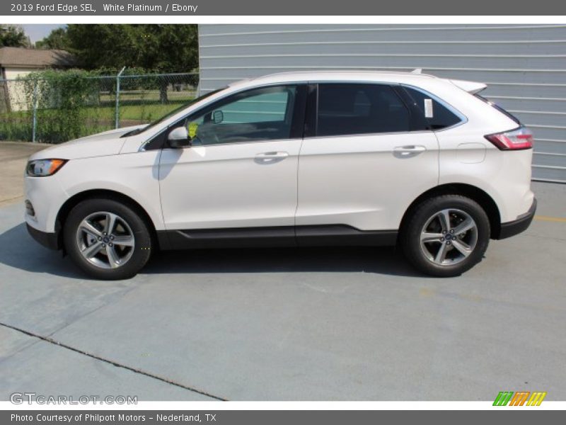 White Platinum / Ebony 2019 Ford Edge SEL