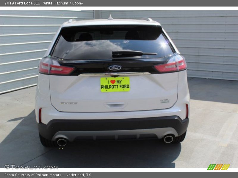 White Platinum / Ebony 2019 Ford Edge SEL