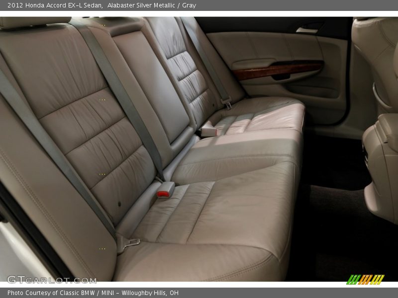Alabaster Silver Metallic / Gray 2012 Honda Accord EX-L Sedan