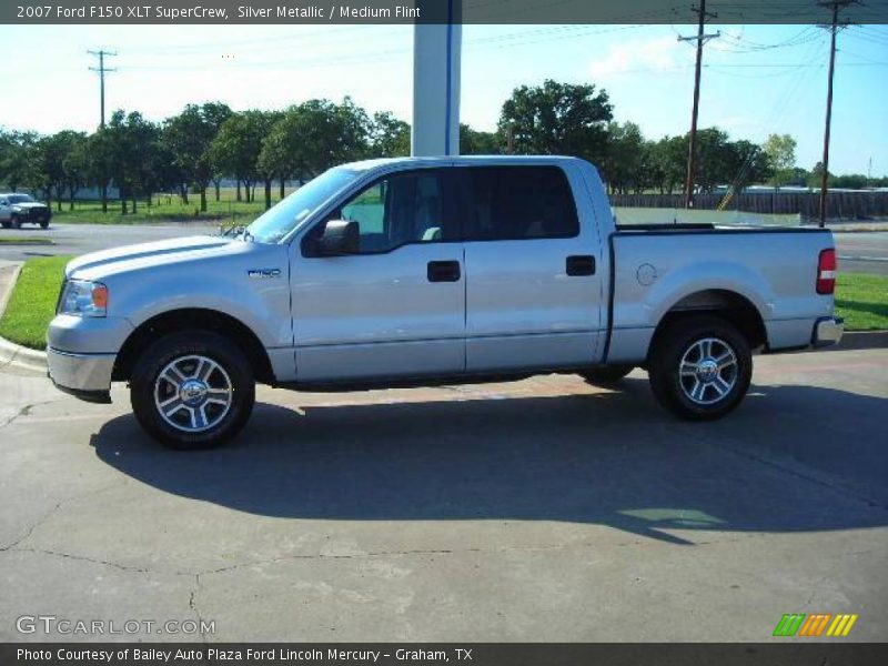 Silver Metallic / Medium Flint 2007 Ford F150 XLT SuperCrew