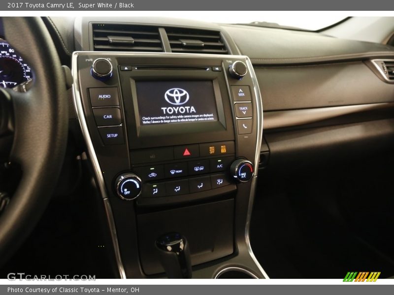 Super White / Black 2017 Toyota Camry LE