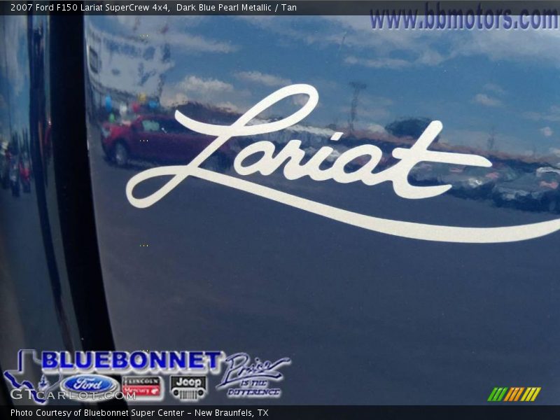 Dark Blue Pearl Metallic / Tan 2007 Ford F150 Lariat SuperCrew 4x4