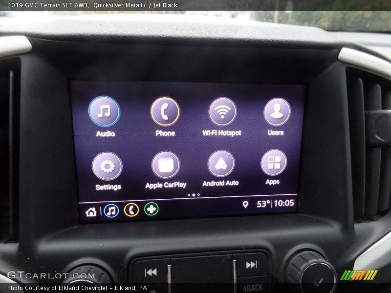 Quicksilver Metallic / Jet Black 2019 GMC Terrain SLT AWD