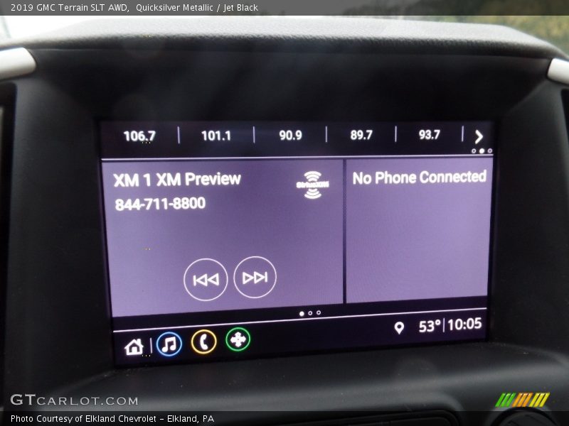 Quicksilver Metallic / Jet Black 2019 GMC Terrain SLT AWD