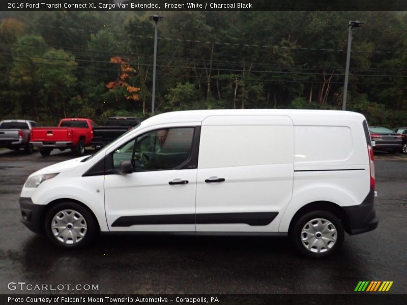 Frozen White / Charcoal Black 2016 Ford Transit Connect XL Cargo Van Extended