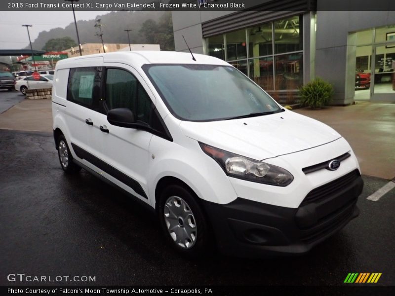 Frozen White / Charcoal Black 2016 Ford Transit Connect XL Cargo Van Extended
