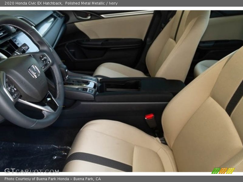Polished Metal Metallic / Ivory 2020 Honda Civic EX Hatchback