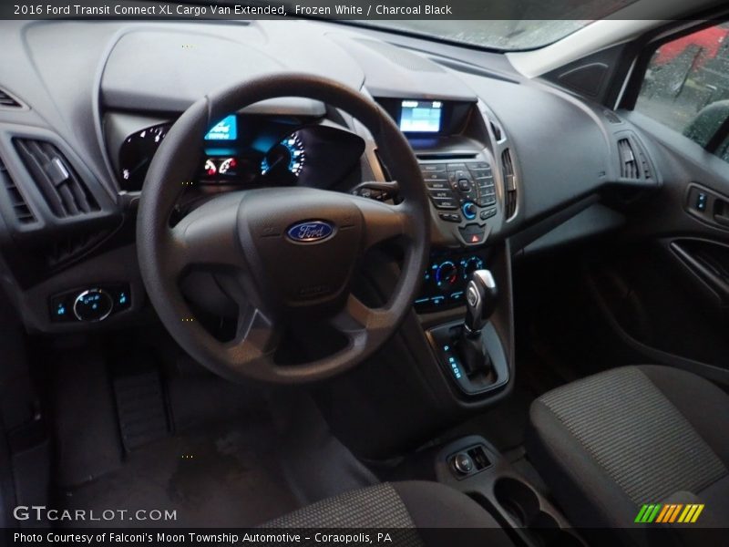 Frozen White / Charcoal Black 2016 Ford Transit Connect XL Cargo Van Extended