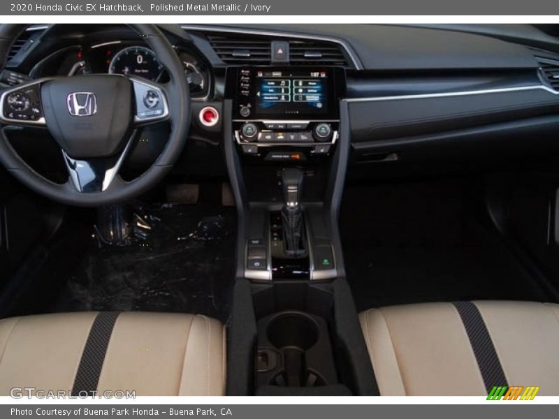 Polished Metal Metallic / Ivory 2020 Honda Civic EX Hatchback